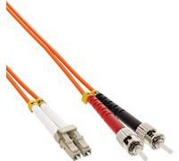 InLine® LWL Duplex Kabel, LC/ST, 50/125µm, OM2, 2m