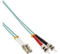 InLine® LWL Duplex Kabel, LC/ST, 50/125µm, OM3, 1m