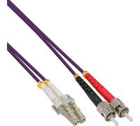InLine® LWL Duplex Kabel, LC/ST, 50/125µm, OM4, 3m