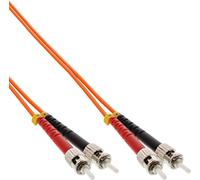 InLine® LWL Duplex Kabel, ST/ST, 50/125µm, OM2, 2m