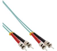 InLine® LWL Duplex Kabel, ST/ST, 50/125µm, OM3, 10m