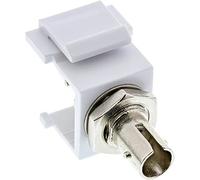InLine® LWL Keystone Embrayage Snap-in Blanc Simplex St/St, multimode, Douille en céramique