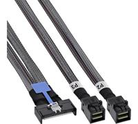 Inline MCIO x8 Câble Adaptateur vers 2 x MiniSAS-HD SFF-8643 0,5 m