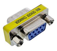 InLine® Mini changeur de genre, 9 broches mâle / femelle