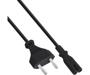 InLine Netzkabel, Netzstecker Auf Euro 8 C7 Stecker, 1,5m