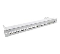 InLine® Panneau de brassage 24x, Keystone Tôle vide Panneau de brassage avec tiroir, 19", 1UH