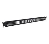 InLine® Panneau d'obturation perforé 19" - 1HE - RAL 9005 - Noir