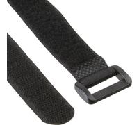 InLine® passants velcro 20x100mm, 10 pièces, noir