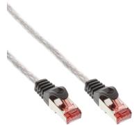 InLine® Patch Cable, S/FTP (PiMf), Cat.6, 250MHz, PVC, cuivre, transparent, 0.5m