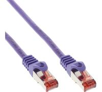 InLine - Cordon de raccordement - RJ-45 (M) pour RJ-45 (M) - 5 m - Paire torsadée blindée (SSTP) - CAT 6 - moulé - violet