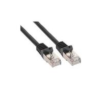 INLINE - Patch-Kabel - RJ-45 (M) zu RJ-45 (M) - 1.5 m - Foiled Unshielded Twisted Pair (F/UTP) - CAT 5e - geformt - Schwarz