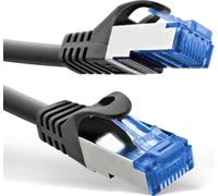 InLine® Patchkabel, Cat.6A, S/FTP, TPE (LSZH), CCA, schwarz, 0.3m