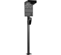 InLine® Pied universel pour Wallbox avec support pour câble de charge EV, noir