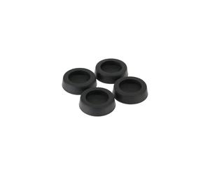 InLine Pieds en caoutchouc pour boîtier d'ordinateur, lot de 4, noir