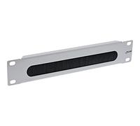 InLine® Plaque passe-câble 10" avec brosse, 1U, RAL 7035 gris
