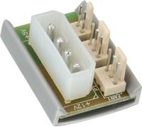 InLine® platine d'adaptation pour ventilateur, 1x 13,34cm (5,25") vers 2x ventilateur