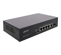 InLine PoE+ Gigabit Netzwerk Switch 5 Port (4x PoE+) - 1xSFP - 1Gb/s - Desktop