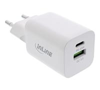 InLine® Power Delivery + Quick Charge USB Adaptateur secteur, 33W, USB-A + USB-C, blanc