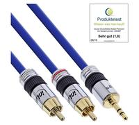 InLine Câble mini jack / RCA Mini jack 3,5 mm vers 2 x RCA 15 m (Import Allemagne)
