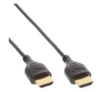 InLine Premium - Câble HDMI avec Ethernet - HDMI mâle pour HDMI mâle - 1.5 m - triple paire torsadée blindée - noir - support 4K