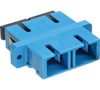 InLine® prise femelle fibre optique, duplex SC/SC, monomode, bleu, douille céramique, à encastrer