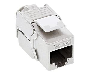 InLine Prise Keystone RJ45 / Insert LSA - SNAP-IN - Cat.6a - Forme étroite