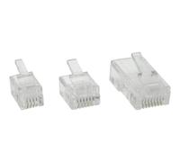 InLine® prise modulaire, 6P4C RJ11 à sertir sur câble plat, par 10