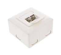 InLine - Prise - montable sur mur - RJ-45 X 2 - blanc, RAL 9010