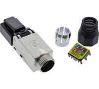 InLine® prise RJ45 Cat.8.1 2000MHz, à confectionner en champ, blindé, avec vis
