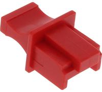 InLine® Protège-poussière, pour RJ45 prise femelle, rouge Pack de 100