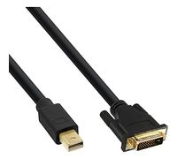 InLine Q-17223 Mini DisplayPort vers connecteur DVI-D (24 + 1) mâle 3 m Noir