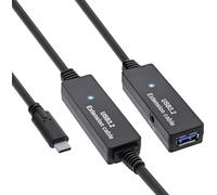 InLine® Rallonge active USB 3.2 Gen.1, USB-C mâle à USB-A femelle, 10m
