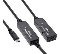 InLine® Rallonge active USB 3.2 Gen.1, USB-C mâle à USB-C femelle, 15m