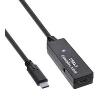 InLine® Rallonge active USB 3.2 Gen.1, USB-C mâle à USB-C femelle, 5m