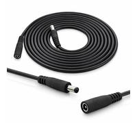InLine Rallonge CC - Câble d'extension Universel pour Bandes LED, caméras de Surveillance, imprimantes, routeurs, commutateurs, etc. - Fiche CC mâle/Femelle 5,5 x 2,1 mm - Noir - 1 m