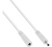 InLine® Rallonge DC, DC prise/prise femelle 3,5x1,35mm, AWG 18, blanc 5m