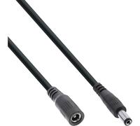 InLine® Rallonge DC, DC prise/prise femelle 5,5x2,5mm, AWG 18, noir 5m