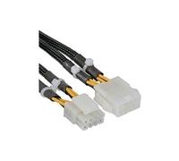 InLine - Rallonge de câble d'alimentation - alimentation 8 broches + 12 V (M) pour alimentation 8 broches + 12 V (F) - 30 cm
