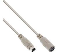 InLine - Rallonge de câble de clavier / souris - PS/2 (M) pour PS/2 (F) - 5 m - beige Beige G