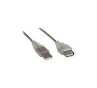 InLine - Rallonge de câble USB - USB (M) pour USB (F) - USB 2.0 - 2 m - beige