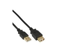InLine - Rallonge de câble USB - USB (M) pour USB (F) - USB 2.0 - 2 m - noir