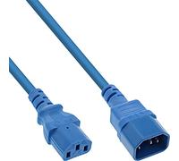 InLine® Rallonge électrique C13 vers C14 Bleu 0,75 m