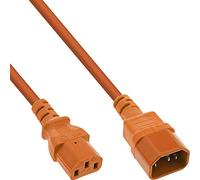 InLine® Rallonge électrique C13 vers C14 Orange 2 m