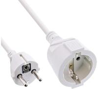 Schutzkontakt-VerlÃ¿ngerung Stecker / Buchse - weiÃ¿ - 7m - mit Kindersicherung