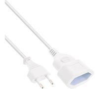 InLine® rallonge Euro, prise Euro à prise Euro, blanc, 1,5m