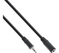 InLine® rallonge jack, 3,5mm jack mâle / femelle, stéréo, 1m