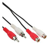 InLine Rallonge RCA - 2 x RCA - Mâle/femelle - 20 m