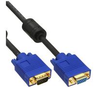 InLine® Rallonge S-VGA Premium, 15 broches HD prise / prise femelle, noir, 5m