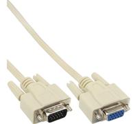 InLine® Rallonge VGA, 15 broches HD prise / prise femelle, 10m