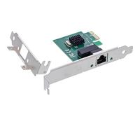 InLine Realtek RTL811125M Carte réseau Gigabit PCIe x1 1 x RJ45 1 Go/s Realtek RTL8111H Low Profile Slot pour PC de Bureau Windows/Linux/macOS